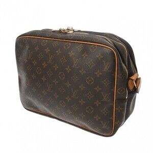 Louis Vuitton Canvas Reporter Brown Monogram Bag Shoulder